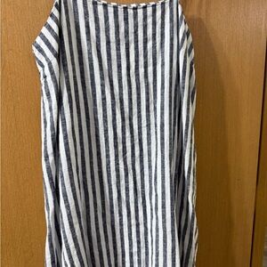 A New Day Navy and White Striped Mini Dress